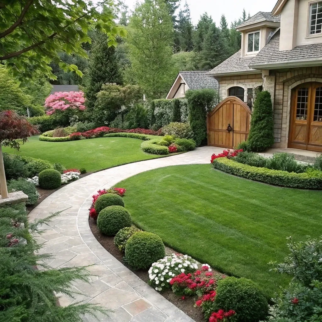 Stunning front yard design